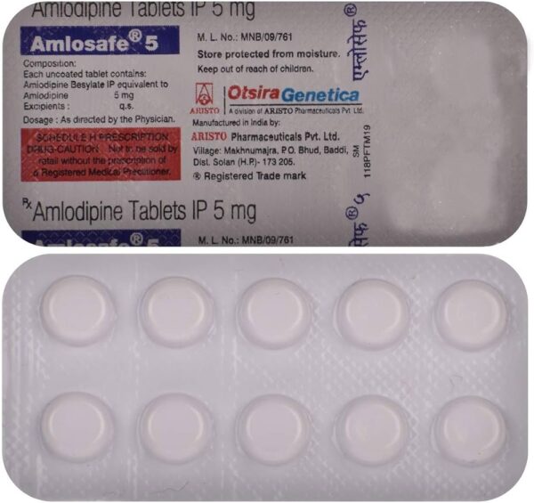 AMLOSAFE 5MG TABLET 15S