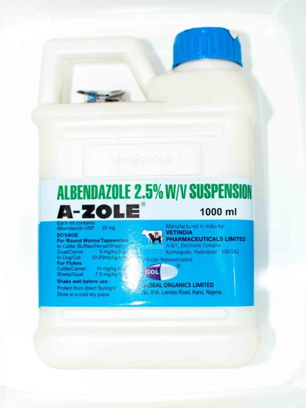 A ZOLE 2.5% SUSPENSION 1LTR