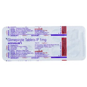 ACCUGLIM 1MG TABLET 10S