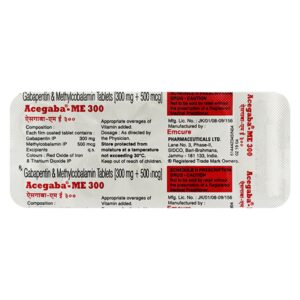 ACEGABA ME 300MG TABLET 10S