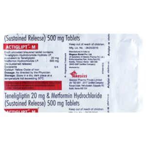 ACTIGLIPT M 1000MG TABLET