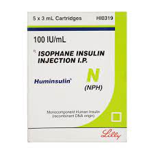 Huminsulin N 100IU/ml Cartridge