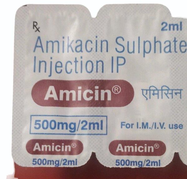 AMICIN 500MG INJECTION 2ML